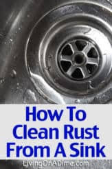 Rust stain on stainless steel sink. How To Clean Rust Stains Off Of A Stainless Steel Sink Living On A Dime