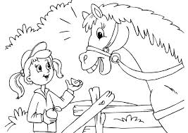 Een veulen is een jong paard dat niet ouder is dan één jaar. Kleurplaat Paard En Meisje Gratis Kleurplaten Om Te Printen Afb 25971