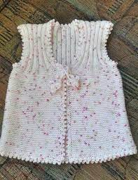 Sade Kiz Cocuk Kolay Yelek Nazarca Com Baby Knitting Patterns Orgu Bebek