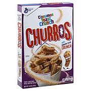 Calories 379kcal, total fat 3.4g (saturated fat 1.7g), total carbohydrate 89.7g (sugar 41.4g), protein. General Mills Cinnamon Toast Crunch Churros Cereal Shop Cereal At H E B