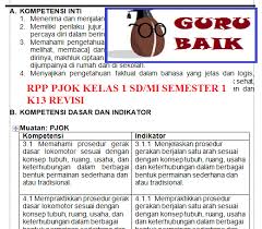 Guru k13 download kkm kelas 4 ki dan kd matematika kelas 4 sd mi k13 revisi 2018. Rpp Pjok Kelas 1 Semester 1 Kurikulum 2013 Revisi 2018 Guru Baik