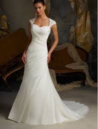 Organza Sweetheart Neckline Mermaid Wedding Dress With Lace Cap Sleeves Jpg 350 460 Wedding Dress Train Wedding Dresses Beaded Wedding Dresses
