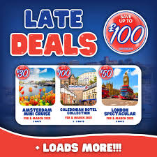 ⭐️ 𝗧𝗛𝗜𝗦 𝗪𝗘𝗘𝗞'𝗦 𝗟𝗔𝗧𝗘 𝗗𝗘𝗔𝗟𝗦 | Fancy a last-minute getaway? We've got incredible savings on our Late Deal short breaks and holidays across the UK, Ireland, and Europe! Whether you're dreaming of