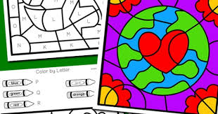 Searching for a coloring page? Earth Day Color By Letter Totschooling Toddler Preschool Kindergarten Educational Printables