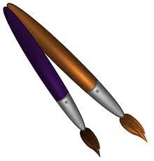 School Paint Brushes Png Clipart Image School Painting Clip Art Paint Brushes