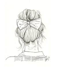 It Was Her Favorite Bow She Felt Pretty Fancy Wearing It Every Time Fancy 8x10 Print Pencil Sketch Fashion Illustrati Drawings Sketches Cool Drawings