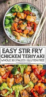 Teriyaki Chicken Stir Fry Whole30 Shuangy S Kitchen Sink Recipe Teriyaki Chicken Stir Fry Teriyaki Stir Fry Healthy Chinese Recipes