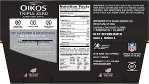 Buy Oikos Triple Zero Greek Nonfat Yogurt Mixed 5 3 Oz Berry 21 2 Oz Pack Of 4 Online In Vietnam B0725cflpb