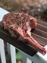 Look at that hunk posing in that underwear advertisement! Zesty Spice Rub Tomahawk Steaks Katy Keck Palate Passion Purpose