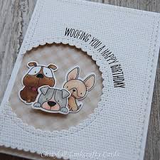 Happy Friday This Is The First Of Three Cute Animal Cards That Were Made Using Dog Greeting Cards Dog Birthday Card Animal Cards