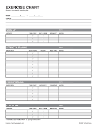 74 unfolded exercise fitness chart