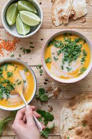 Recette Veloute De Lentilles Corail Au Curry Et Lait De Coco Recette Soupe Lentilles Corail Recette Soupe Lentilles Veloute Lentilles Corail