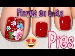 Catalogo de uñas decoradas de los pies. Decoracion De Unas Para Los Pies Diseno De Unas Pies En Rojo Unas Decoradas Pies Flores Youtube