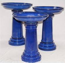 Check spelling or type a new query. Sun Pottery Glazed Ceramic Birdbath Medium Cobalt Blue Decorative Handcrafted Stoneware Bird Baths At Songbird Garden