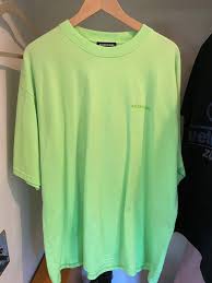 Regular fit, logo printed at back. ØªÙØ³ÙŠØ± Ø£ÙŠ Ù…Ù‡Ù†Ø© Balenciaga T Shirt Neon Green Outofstepwineco Com