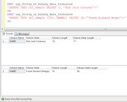Check spelling or type a new query. Sql Server A Quick Solution To String Or Binary Data Would Be Truncated Using Stored Procedure Sql Server Portal