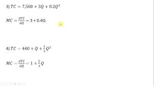 This calculus video tutorial provides a basic introduction into marginal cost and average cost. How To Derive Marginal Cost Equations Youtube