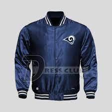 American Nfl Los Angeles Rams Football Jacket Varsity Sports Wear Satin Jacket Dressclub Varsityjacket Casual Satin Jackets Jackets Sport Wear