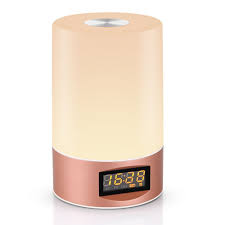 Light Therapy Alarms For Peaceful Morning Wake Ups Bedside Lamp Rose Gold Table Rose Lights
