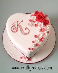 Heart Shape Birthday Cake Design For Boyfriend Heart Shape Red White Cake With Sugar Flowers Cake Flowers Heart Red Shape Sugar In 2020 Heart Cake Design Cake Shapes Cake Designs Birthday