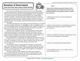 Picture composition worksheets or picture description worksheets for class 1 and class 2. Branches Of Government 4th Grade Reading Comprehension Worksheet