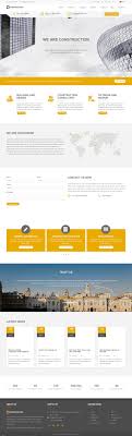 Construction Building Template With Modular Framework Website Design Layout Website Design Web Design