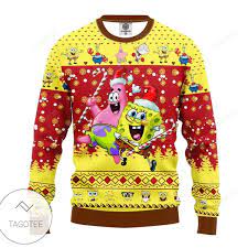 Spongebob Patrick Ugly Christmas Sweater Tagotee