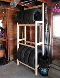 How To Store Tires In The Garage Garagespot Diy Garage Storage Tire Rack Garage Tools