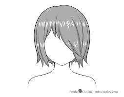 Anime hair male drawing red hair half hair. How To Shade Anime Hair Step By Step Animeoutline