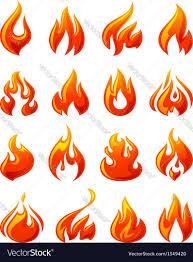 Fire Flames Set 3d Red Icons Royalty Free Vector Image Affiliate Set Red Fire Flames Ad Fire Drawing Fire Painting Fire Image