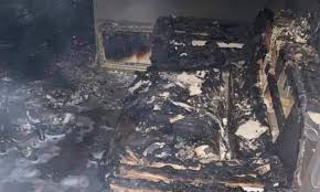 Chief sunday igboho's house came under attack this morning 26th april 2021 around 2am with heavy gun shots.he wrote in a viral video shared on facebook igboho has been championing the calls for the creation of the oduduwa nation. Fire Guts Sunday Igboho S House Punch Newspapers