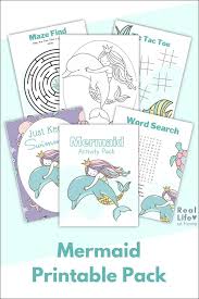 A few boxes of crayons and a variety of coloring and activity pages can help keep kids from getting restless while thanksgiving dinner is cooking. Mermaid Coloring Page Plus Mermaid Activity Sheets For Kids
