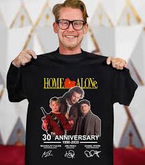 Regarded as one of the most successful child actors of the 1990s. Official Home Alone 30th Anniversary 1990 2020 Macaulay Culkin Shirt Hoodie Tank Top And Sweater