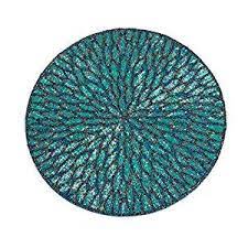 Free delivery and returns on ebay plus items for plus members. Amazon Com Teal Beaded Design Placemat 15 Quot Round 4 Piece Set Home Amp Kitchen Teal Placemats Placemats Placemat Sets