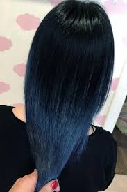 55 Tasteful Blue Black Hair Color Ideas To Try In Any Season In 2020 Blue Black Hair Hair Color For Black Hair Blue Black Hair Color