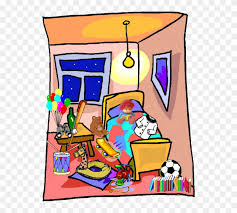 Messy living room full of garbage cartoon vector. Organized Room Clipart Messy Bed Room Clip Art Free Transparent Png Clipart Images Download