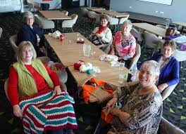 Sandra has fair skin, green eyes, and blonde hair. Local Knitters Create Rugs And Care Bears For Carrie S Place The Maitland Mercury Maitland Nsw