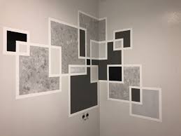 Wohnzimmer Gray Squares Composition Wall Painting Done By Disain Viimistlus Laura Compos In 2020 Schlafzimmer Wand Designs Wandgestaltung Dekorative Wandmalereien