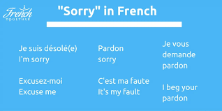 Désolée, je ne peux pas venir te chercher à la gare. 14 Authentic Ways To Say Sorry In French French Together Ways To Say Sorry Say Sorry French