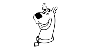 Draw a curved, inverted triangle for the nose, and use curved lines to enclose the two portions of the upper lip. How To Draw Scooby Doo Face Step By Step By Laor Arts Youtube