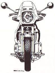 Bmw K75c Front View Vintage Motorcycle Art Biker Art Bmw Cafe Racer