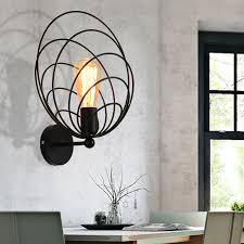 Black Wall Mounted Light Contemporary Iron 1 Head Up Lighting Wall Sconce Lighting For Coffee Shop Takeluckhome Com