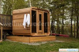 Unser bistro rundet das angebot im saunagarten ab. Garten Sauna Luna 244x244 Wellness Online Shop