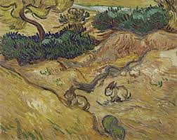 Campo De Trigo Com Ciprestes Wikipedia Vincent Van Gogh Landscape With Rabbits 1889 Van Gogh Museum Amsterdam Oil On Canvas 32 7 X 40 6 Cm Museu Van Gogh Arte Van Gogh Vincent Van Gogh