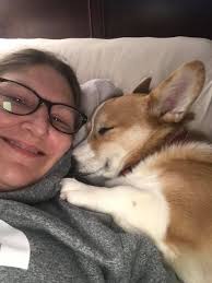 Corgi disapproves of high school football game band music.