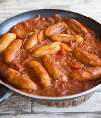 This Devilled Sausages Recipe Is The Ultimate Comfort Food Cooked In One Pan With A Rich And Spicy Tomato Sausage Recipes Sausage Dishes Beef Sausage Recipes