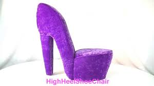 It's hard to know who's the genius who first came up with the idea of high. Purple High Heel Shoe Chair Youtube