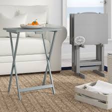 4.4 out of 5 stars 219. Home Garden Furniture Tables Tv Tray Set With Stand Set Of 4 Laptop Computer Snack Table Top Wood 5 Pc