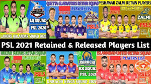 In the event that you need to know any information or update, at that point just visit our webpage. Psl 2021 All Team Retained And Released Players List Psl 2021 Draft Psl 6 Squads Youtube