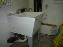drain for new utility sink in garage